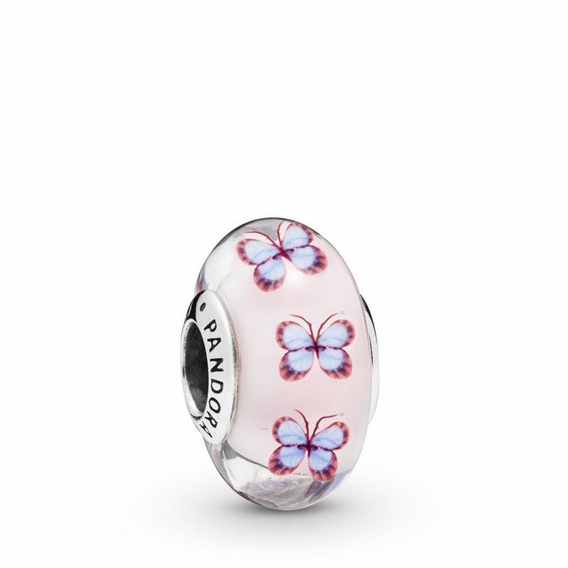 Pandora Butterfly Glass Charm Clearance NZ, Sterling Silver (261853-JHP)